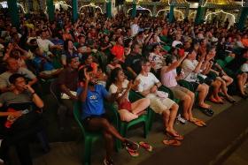 Fans flock to free live World Cup screenings across Singapore