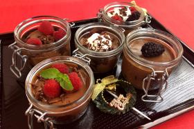 Satisfy your sweet tooth with chocolate mousse trifle