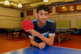 Teenage shuttler Koen Pang.