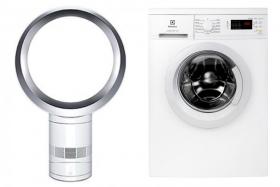 Get a Dyson Desk Fan and Electrolux Washer at low prices. 