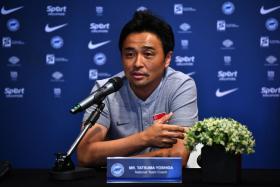 Singapore coach Tatsuma Yoshida handed fullback Iqram Rifqi his debut against Qatar. 