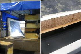 Bedframes concealed with duty-unpaid cigarettes found in the cargo compartment of a lorry.
