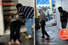 Couple find unconscious elderly man lying on Geylang staircase, help take him home