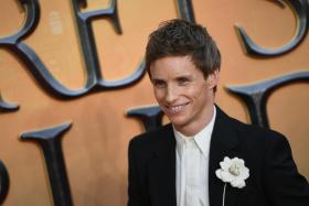 British actor Eddie Redmayne arrives at the world premiere of the movie Fantastic Beasts: The Secrets Of Dumbledore at the Royal Festival Hall in London, Britain, 29 March 2022.