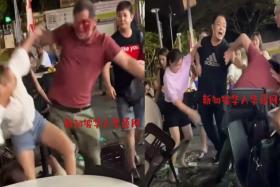 Man and woman throw punches at each other amid coffeeshop fight; both arrested for affray