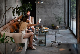 Customers at Keijometo, a cafe near the popular Taman Sentosa area in Johor Bahru.
