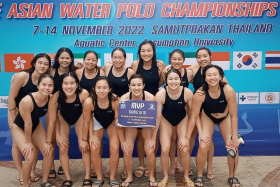 National women&#039;s water polo team finished fifth at the Nov 7-14 Asian Water Polo Championships in Samut Prakan, Thailand.
