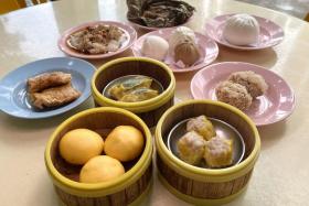 A dimsum spread at 146 Dim Sum Handmade Bao in Potong Pasir.