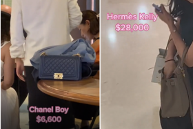 Chanel bag to chope table? TikTok video captures S'pore shoppers and their lavish handbags 