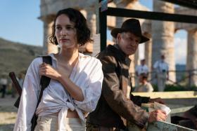 Phoebe Waller-Bridge and Harrison Ford in Indiana Jones And The Dial Of Destiny.