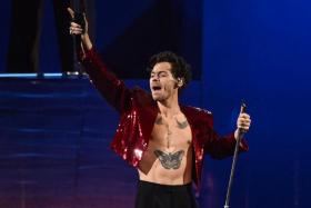 British singer Harry Styles performs on stage during the BRIT Awards 2023 ceremony in February.