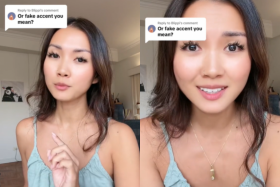 Caitanya Tan was upset after she received a comment from a netizen insinuating that her accent is “fake”.