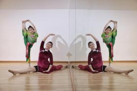 Young dancers Lin Ru Xin (left) and Joey Lee have been part of Joyance Arts Centre (JAC) since they were two and seven respectively.