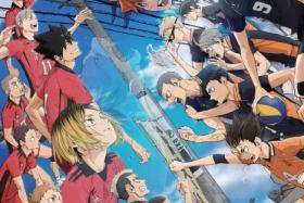 Haikyu!! The Dumpster Battle sees Karasuno High School's volleyball team face off against rival Nekoma High School.