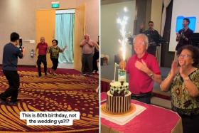 An elderly couple impressed netizens with their adorable dancing at a birthday party.