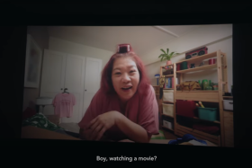 The ad, which rolled out across Singapore cinemas last week, features a relatable scenario: a mother video calling her son while he's in the theatre, trying to catch him between movies.