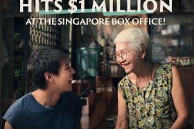 Nine days after its release in Singapore, How To Make Millions Before Grandma Dies rakes in an impressive $1 million at the Singapore box office.