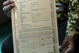 Couples who get married in Batam are issued a marriage certificate.