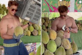 A Malaysian durian stall has gone viral for its unconventional marketing strategy.