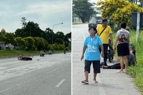 A Singaporean man was involved in a traffic accident in Thailand.