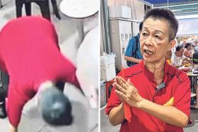 The incident, which saw the employee brandishing a chopper, has left other hawkers shaken but full of praise for the woman&#039;s quick thinking and courage.