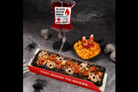 Eat Pizza&#039;s new Bone-chilling Feast for the Halloween season. PHOTO: Eat Pizza