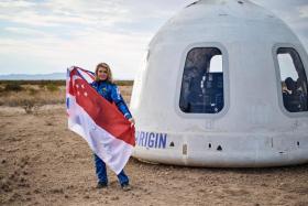 Nicolina Elrick is proud to represent Singapore, becoming the first person in history to bring the Singapore flag to space.