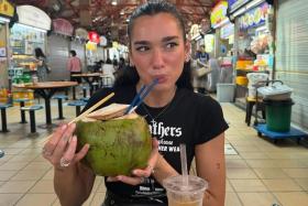 Top of Dua Lipa&#039;s list is the famed Maxwell Food Centre in Chinatown, home to beloved hawker dishes such as chicken rice. 