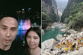 The couple, Neo Siew Choo and Sim Hwee Kok, had boarded Taroko Gorge tour bus 310 at around 6.30am on April 3 but alighted halfway through.