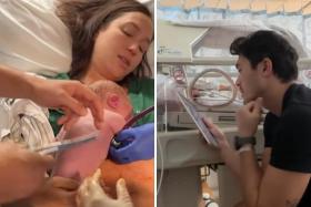 The couple&#039;s baby had to stay in the neonatal intensive care unit for a “10-day course of antibiotics” due to medical complications.