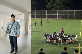 Mr Muhammad Razif Harun's death came as a shock to his rugby teammates from Republic Poly, who learnt of the incident on the morning of their game. 