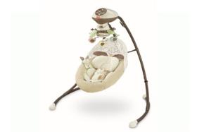 The Snuga Swing, targeted at infants of up to nine months of age, has both front-to-back and side-to-side motions.