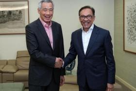 PM Lee Hsien Loong said he looked forward to working with new Malaysia PM Anwar Ibrahim. 