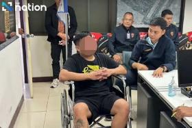 The man was also found to have overstayed his visa by 28 days, said Thai police.