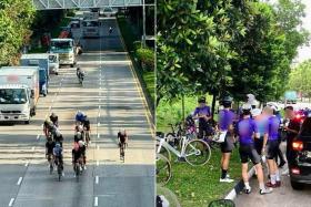 The cyclists were caught along Clementi Road and West Coast Highway in the latest round of operations by LTA and the Traffic Police.