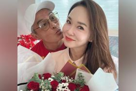 Actors Christopher Lee and Fann Wong celebrated their 15th wedding anniversary on Sept 29.