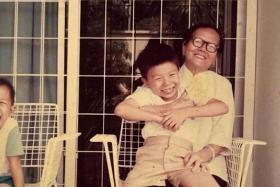 Miss Loi Ooi Toh left Mr Lim (right) her life savings of close to $100,000 when she died. Next to them is Mr Lim's younger brother.