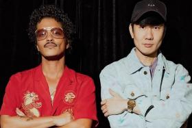JJ Lin attended the second night of the Bruno Mars Live In Singapore show.