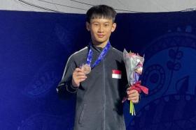 Jovi Loh is the first Singaporean to win a Men’s Artistic Gymnastics medal at the Junior Asian Championships.