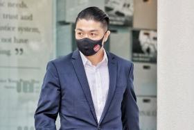 Jipson Quah, a GP who has been suspended from practice since March 2022, at the State Courts in January 2023.