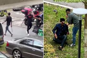 Two youths are accused of slashing two men at a carpark in Boon Lay in April.