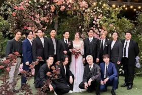 Ryeowook tied the knot with disbanded K-pop girl group Tahiti’s member Ari in a ceremony held in South Korea on May 26.