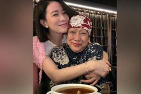 Hong Kong actress Charmaine Sheh and her mother.