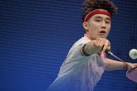 National badminton player Jason Teh in action during the men’s team round of 16 at the Hangzhou Asian Games.
