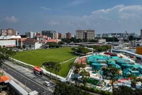 The site for the commercial and residential mixed-use development, which will have direct access to Hougang station on the North East and Cross Island lines.