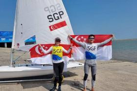 Singapore sailors Keira Carlyle and Isaac Goh  have won the bronze and silver in the girls&#039; and boys&#039; ILCA 4 at the Asian Games.