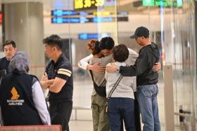 Passengers from SQ321 leaving Changi Airport Terminal 2 at around 5am on May 22, 2024.