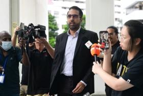 WP chief Pritam Singh leaving the State Courts on Nov 5.