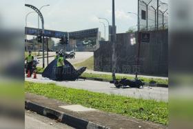  An 18-year-old man died after his motorcycle collided with an unknown vehicle in Loyang on Sept 27 morning.