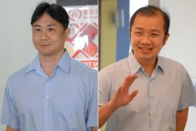 Sengkang GRC MP Jamus Lim (left) is youth wing president, while his GRC mate Louis Chua is now head of the media team.